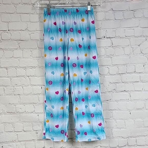 Shopkins Girls M 7/8 Blue Rainbow Color Me Happy Pajamas Two-piece PJ Sleep Set - Picture 5 of 7